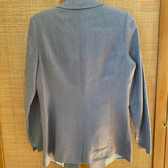 Central Park West Blue Tailored Blazer - Picture 8 of 8